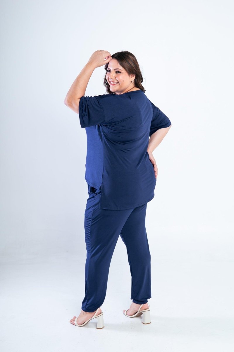 Conjunto Flórida - Malha Confort Calça e Blusa de Gola V - Naguirre Shop