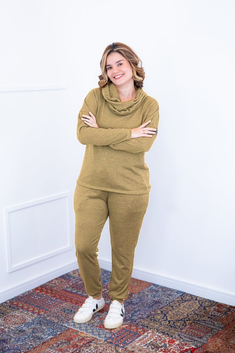 Conjunto Genebra - Lãzinha Calça e Blusa de Gola Boba - Naguirre Shop