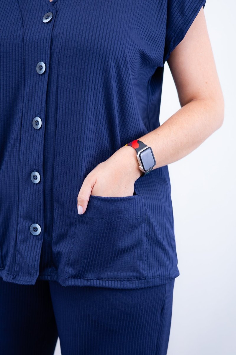 Conjunto Itália - Em Malha Canelada com Colete de Botões e Calça Pantalona - Naguirre Shop