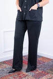 Conjunto Itália - Em Malha Canelada com Colete de Botões e Calça Pantalona - Naguirre Shop