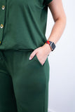 Conjunto Itália - Em Malha Canelada com Colete de Botões e Calça Pantalona - Naguirre Shop