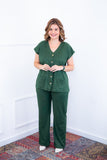 Conjunto Itália - Em Malha Canelada com Colete de Botões e Calça Pantalona - Naguirre Shop