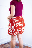 Conjunto Kimono Dora - Oversized Estampado e Bermuda em Crepe - Naguirre Shop