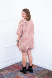 Conjunto Kimono Dora - Oversized Estampado e Bermuda em Crepe - Naguirre Shop