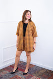 Conjunto Kimono Dora - Oversized Estampado e Bermuda em Crepe - Naguirre Shop