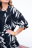 Conjunto Kimono Dora - Oversized Estampado e Bermuda em Crepe - Naguirre Shop