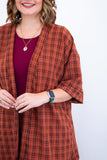 Conjunto Kimono Dora - Oversized Estampado e Bermuda em Crepe - Naguirre Shop