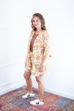 Conjunto Kimono Dora - Oversized Estampado e Bermuda em Crepe - Naguirre Shop