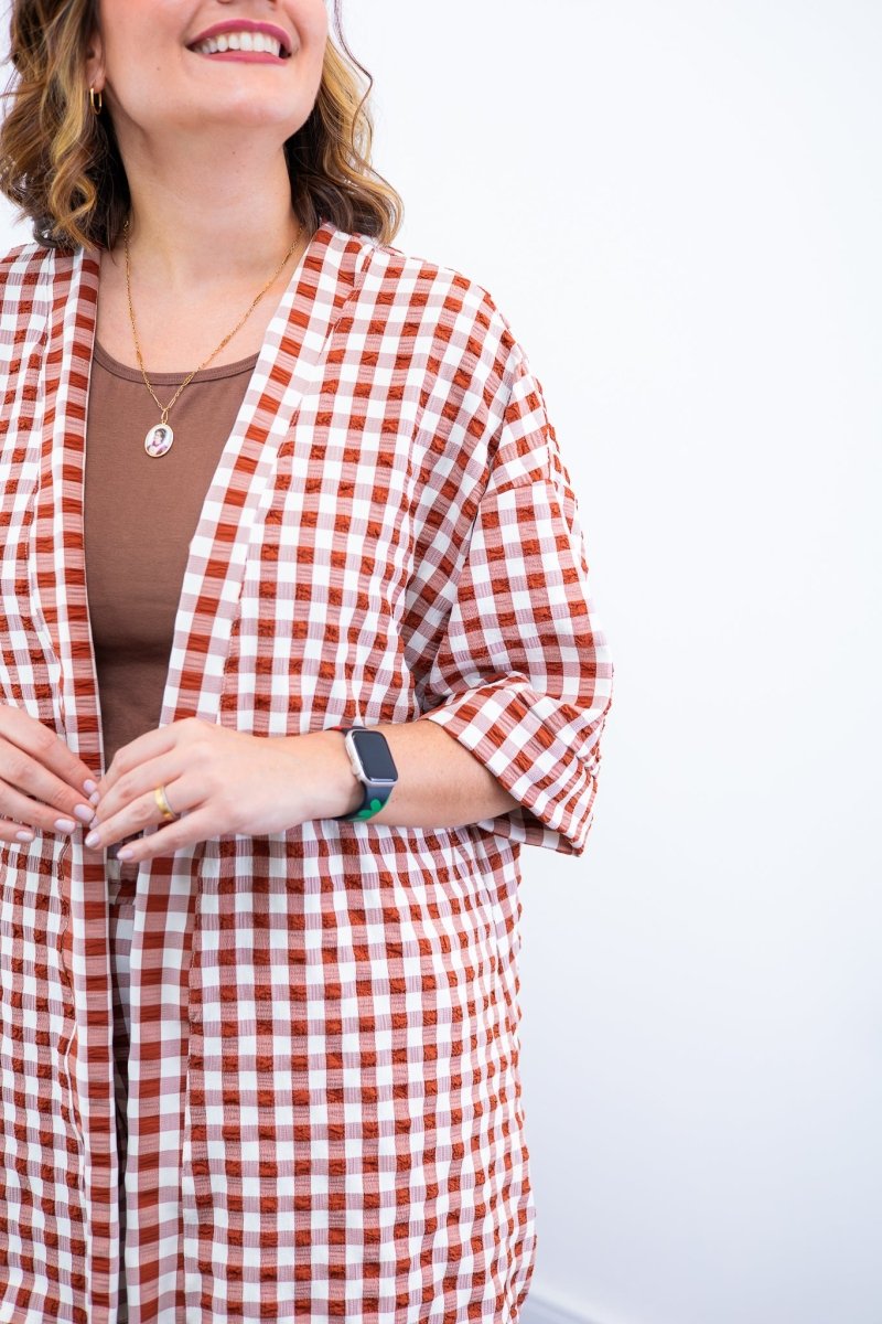 Conjunto Kimono Dora - Oversized Estampado e Bermuda em Crepe - Naguirre Shop