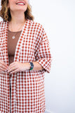 Conjunto Kimono Dora - Oversized Estampado e Bermuda em Crepe - Naguirre Shop