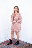 Conjunto Kimono Dora - Oversized Estampado e Bermuda em Crepe - Naguirre Shop