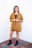 Conjunto Kimono Dora - Oversized Estampado e Bermuda em Crepe - Naguirre Shop