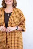 Conjunto Kimono Dora - Oversized Estampado e Bermuda em Crepe - Naguirre Shop