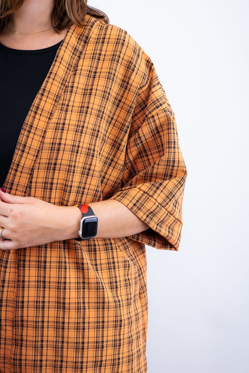 Conjunto Kimono Dora - Oversized Estampado e Bermuda em Crepe - Naguirre Shop