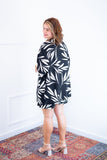 Conjunto Kimono Dora - Oversized Estampado e Bermuda em Crepe - Naguirre Shop