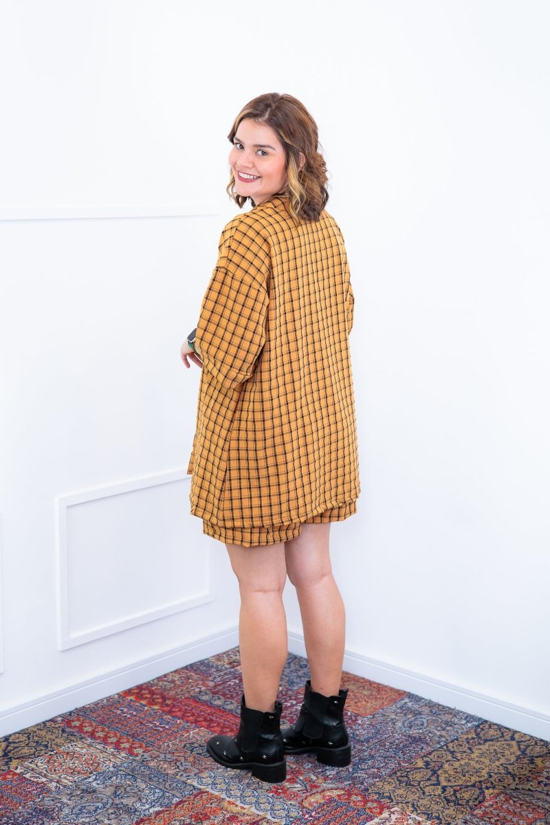 Conjunto Kimono Dora - Oversized Estampado e Bermuda em Crepe - Naguirre Shop