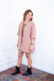 Conjunto Kimono Dora - Oversized Estampado e Bermuda em Crepe - Naguirre Shop