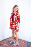 Conjunto Kimono Dora - Oversized Estampado e Bermuda em Crepe - Naguirre Shop