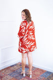 Conjunto Kimono Dora - Oversized Estampado e Bermuda em Crepe - Naguirre Shop