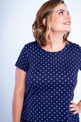 Conjunto Milena - Pijama com Shorts Decote Canoa de Suede - Naguirre Shop