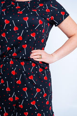 Conjunto Milena - Pijama com Shorts Decote Canoa de Suede - Naguirre Shop