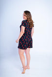 Conjunto Milena - Pijama com Shorts Decote Canoa de Suede - Naguirre Shop