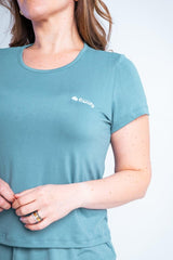 Conjunto Milena - Pijama com Shorts Decote Canoa de Suede - Naguirre Shop