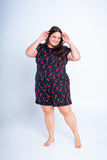 Conjunto Milena - Pijama com Shorts Decote Canoa de Suede - Naguirre Shop