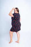 Conjunto Milena - Pijama com Shorts Decote Canoa de Suede - Naguirre Shop