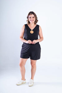 Conjunto Olivia - Bermudinha e Blusa Regata em Malha Confort - Naguirre Shop