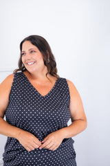 Conjunto Olivia - Bermudinha e Blusa Regata em Malha Confort - Naguirre Shop