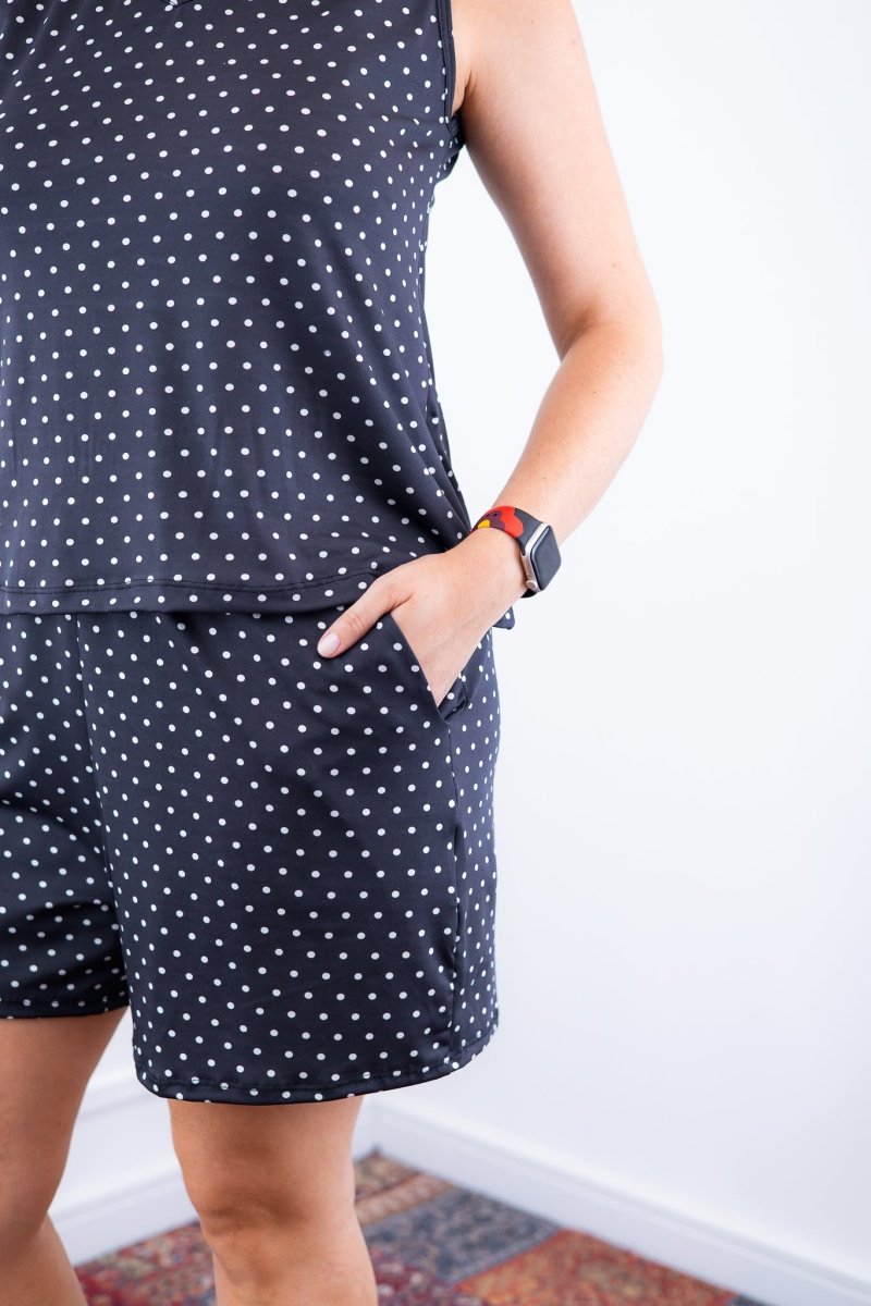 Conjunto Olivia - Bermudinha e Blusa Regata em Malha Confort - Naguirre Shop