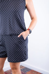 Conjunto Olivia - Bermudinha e Blusa Regata em Malha Confort - Naguirre Shop