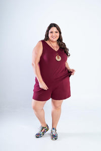 Conjunto Olivia na cor Marsalla, foto 1 de 4