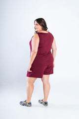 Conjunto Olivia - Bermudinha e Blusa Regata em Malha Confort - Naguirre Shop