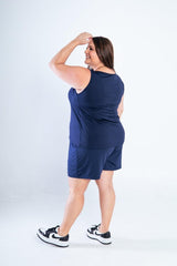 Conjunto Olivia - Bermudinha e Blusa Regata em Malha Confort - Naguirre Shop