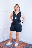 Conjunto Olivia - Bermudinha e Blusa Regata em Malha Confort - Naguirre Shop