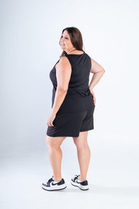Conjunto Olivia - Bermudinha e Blusa Regata em Malha Confort - Naguirre Shop