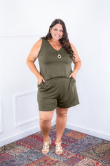 Conjunto Olivia - Bermudinha e Blusa Regata em Malha Confort - Naguirre Shop