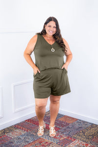 Conjunto Olivia na cor Verde Oliva, foto 3 de 4