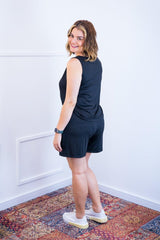 Conjunto Olivia - Bermudinha e Blusa Regata em Malha Confort - Naguirre Shop