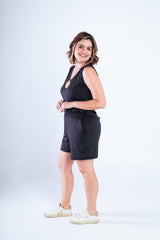 Conjunto Olivia - Bermudinha e Blusa Regata em Malha Confort - Naguirre Shop