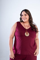 Conjunto Olivia - Bermudinha e Blusa Regata em Malha Confort - Naguirre Shop