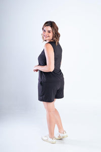 Conjunto Olivia - Bermudinha e Blusa Regata em Malha Confort - Naguirre Shop