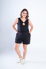 Conjunto Olivia - Bermudinha e Blusa Regata em Malha Confort - Naguirre Shop