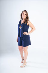 Conjunto Olivia - Bermudinha e Blusa Regata em Malha Confort - Naguirre Shop