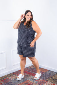 Conjunto Olivia - Bermudinha e Blusa Regata em Malha Confort - Naguirre Shop