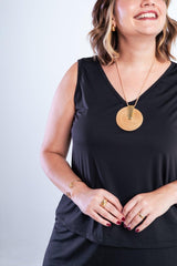 Conjunto Olivia - Bermudinha e Blusa Regata em Malha Confort - Naguirre Shop