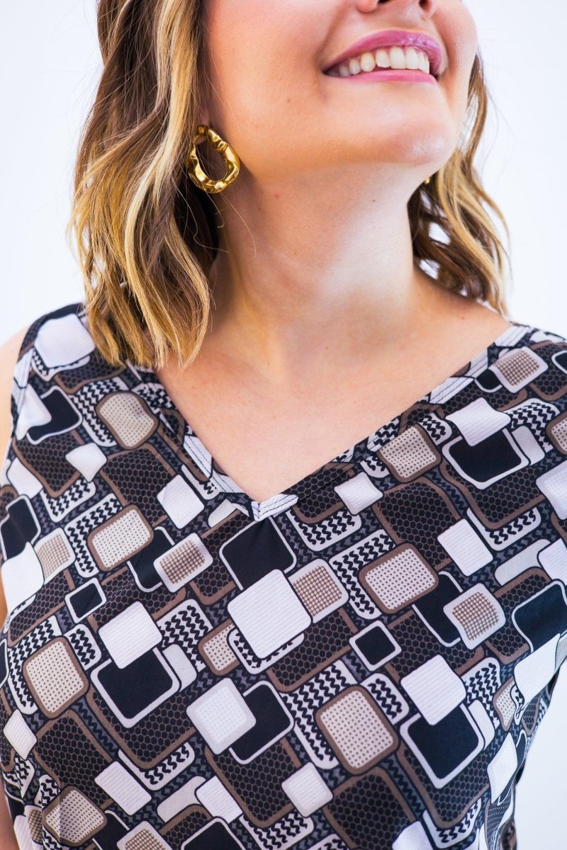 Conjunto Olivia - Bermudinha e Blusa Regata em Malha Confort BF - Naguirre Shop
