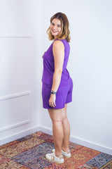 Conjunto Olivia - Bermudinha e Blusa Regata em Malha Confort BF - Naguirre Shop